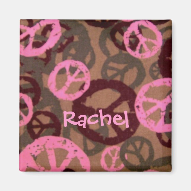 Imán Magnet de diseño de signos de Rachel-Peace (Frente)