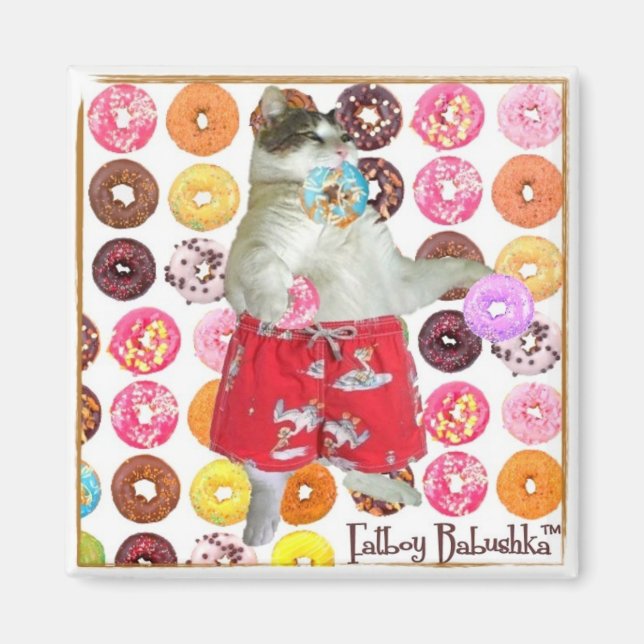 IMÁN MAGNET DE DONUT DE FATBOY (CUADRADO) (Frente)