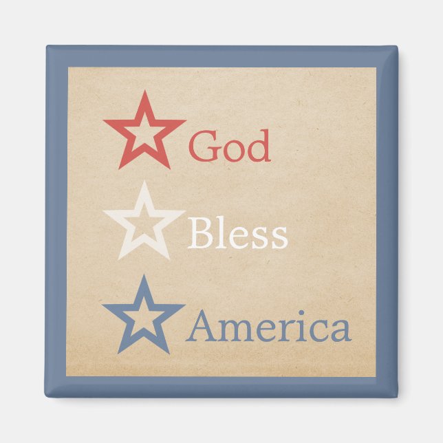 Imán Magnet de Estrellas de Moda Simple (Frente)