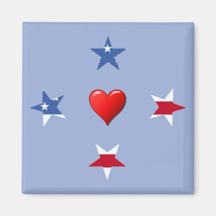 Imán Magnet de Estrellas Patrióticas