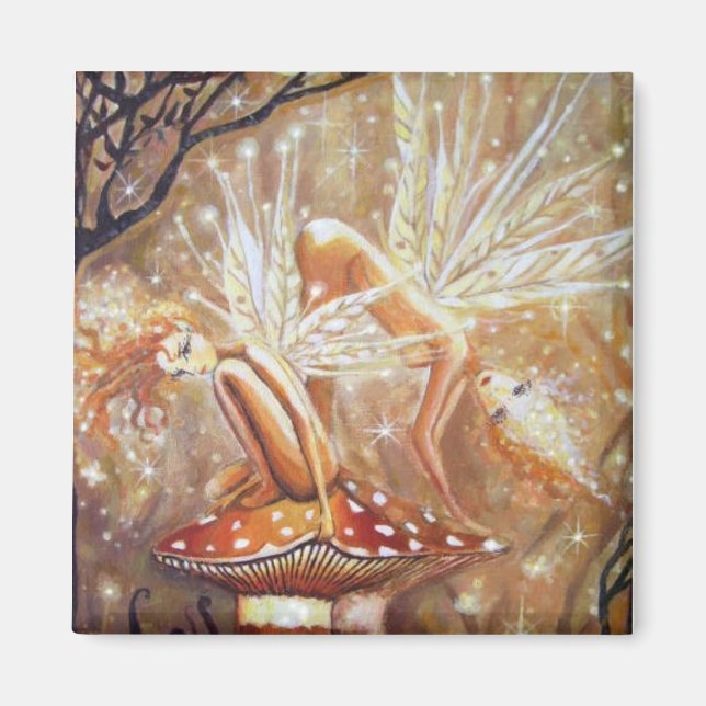 Imán Magnet de Faery/Sprites - "Sprites de la Tierra" (Frente)