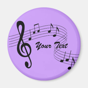 Imán Magnet de flujos de música (cualquier color)