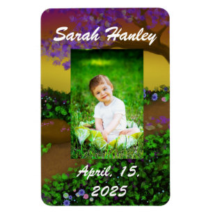 Imán Magnet de fotos de personalizable, Selva Mágica