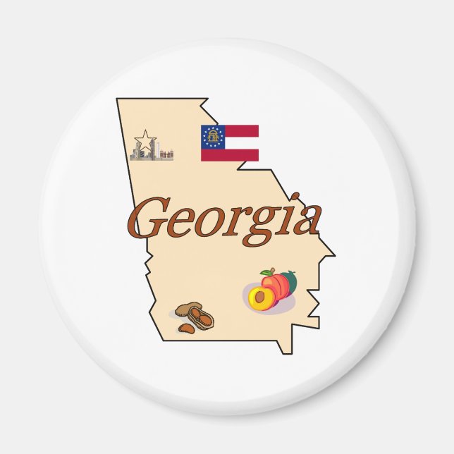Imán Magnet de Georgia (Frente)