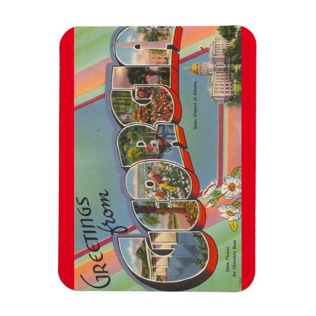 Imán Magnet de Georgia (Vertical)