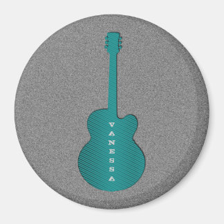 Imán Magnet de guitarra a rayas, turquesa
