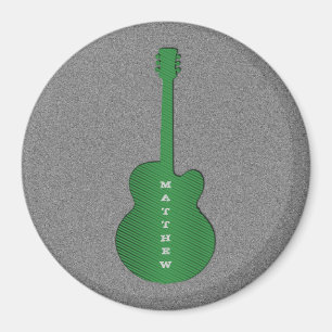 Imán Magnet de guitarra a rayas, verde