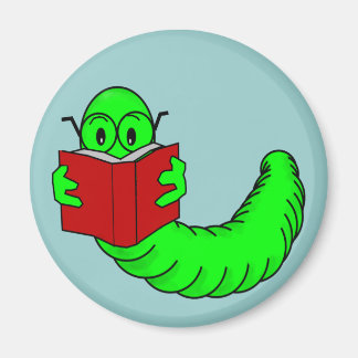 Imán Magnet de gusano de biblioteca