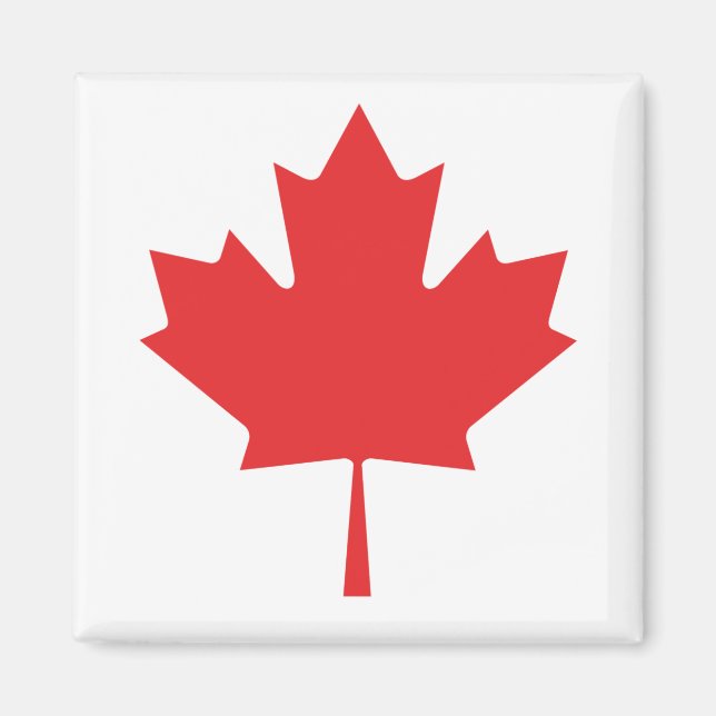 Imán Magnet de hojas rojas de arce canadiense - Souveni (Frente)