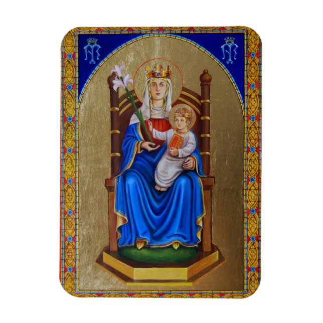 Imán Magnet de Icono de Nuestra Señora de Walsingham (Vertical)