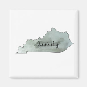 Imán Magnet de Ilustracion estatal de Kentucky