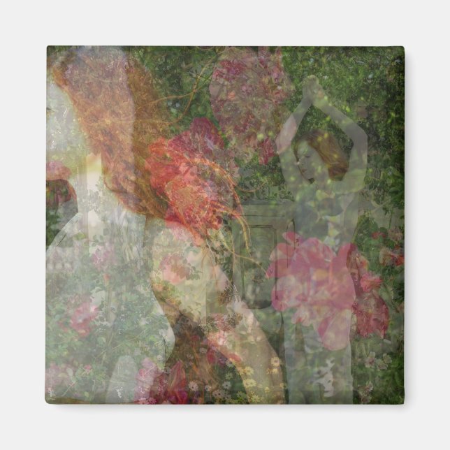 Imán Magnet de jardín de diosa encantada (Frente)