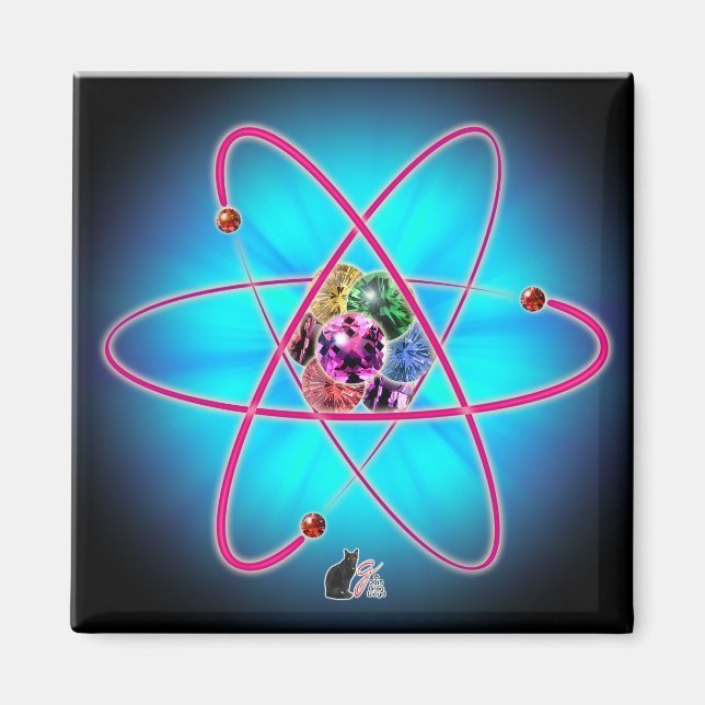 Imán Magnet de joyas atómicas (Frente)