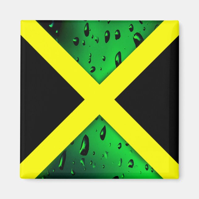 Imán Magnet de la Bandera de Jamaica (Frente)