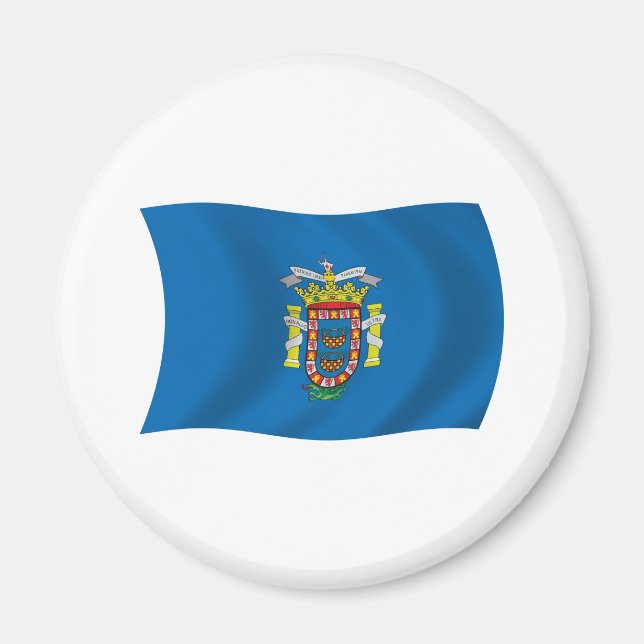 Imán Magnet de la Bandera de Melilla (Frente)