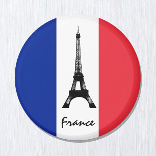 Imán Magnet de la bandera francesa, Torre Eiffel, vacac