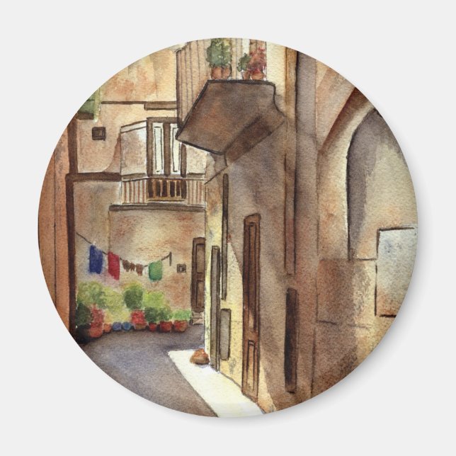 Imán Magnet de la calle Siciliana (Frente)