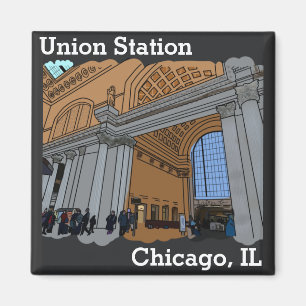 Imán Magnet de la estación sindical de Chicago