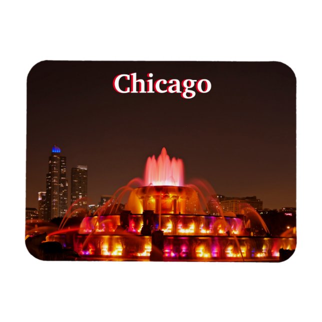 Imán Magnet de la Fuente de Chicago (Horizontal)