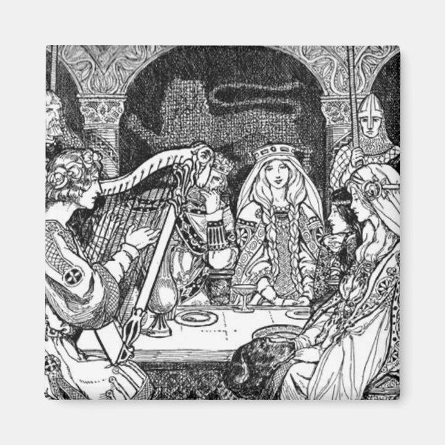 Imán Magnet de la Moda de la Edad Media (Frente)