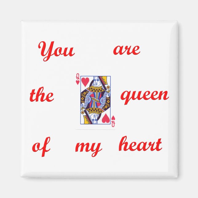 Imán Magnet de la Reina de los Corazones (Frente)