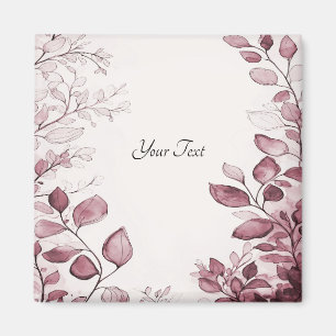 Imán Magnet de las hojas rojas modernas