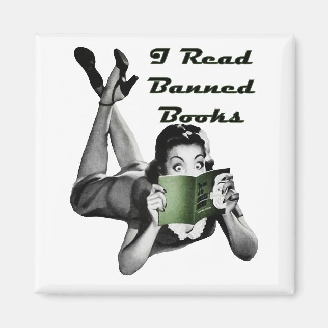 Imán Magnet de libros prohibidos (Frente)