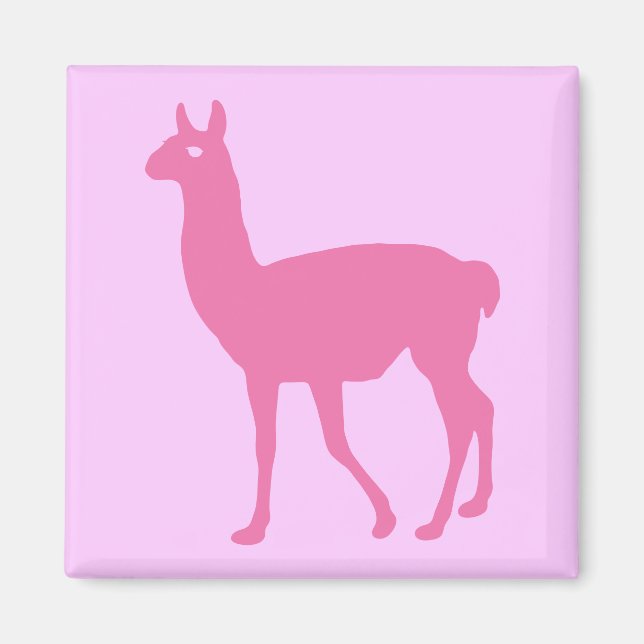 Imán Magnet de Llama Rosa (Frente)