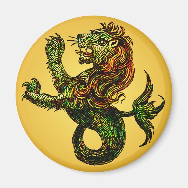 Imán Magnet de luz Singa-Laut (Frente)