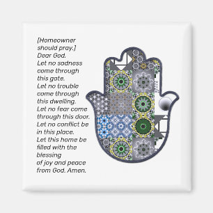 Imán Magnet de mano cuadrado de Khamsa 2