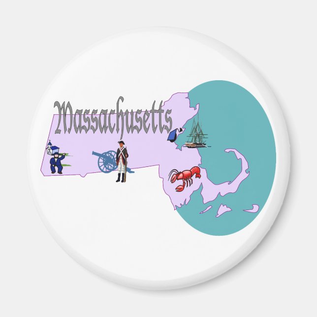 Imán Magnet de Massachusetts (Frente)