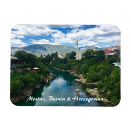 Imán Magnet de Mostar Bosnia y Herzegovina con escritur