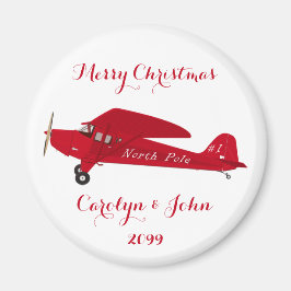 Imán Magnet de Navidades de avión del Polo Norte