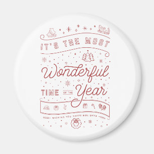 Imán Magnet de Navidades de la época maravillosa del a
