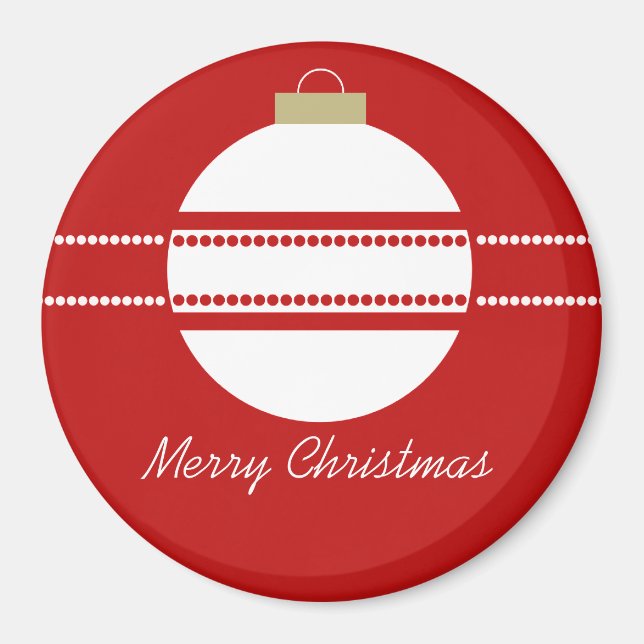 Imán Magnet de Navidades de ornamentos de Moda simple (Frente)