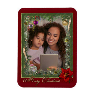 Imán Magnet de Navidades de personalizable (sube tu fot
