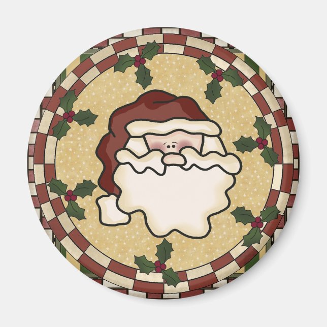 Imán Magnet de Navidades de Santa San Nick (Frente)