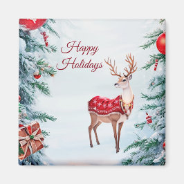 Imán Magnet de Navidades de vacaciones de renos