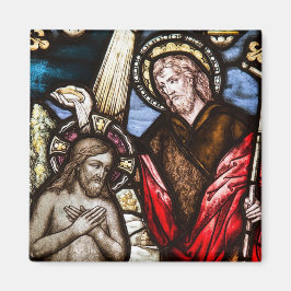 Imán Magnet de Navidades de vidrio contenido por Jesús 