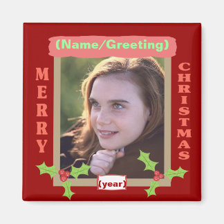 Imán Magnet de Navidades fotográficos personalizados