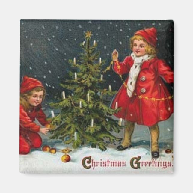 Imán Magnet de Navidades para niños de Victoria (Frente)