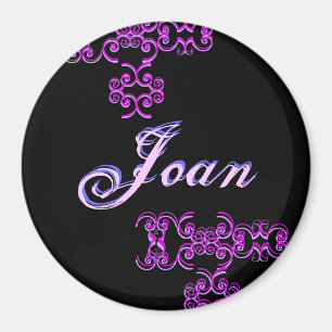 Imán Magnet de nombre de diseñador de Joan