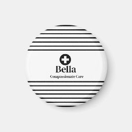 Imán Magnet de nombre de enfermera personalizada