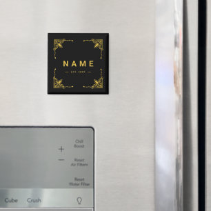Imán Magnet de nombre personalizado elegante para el ho