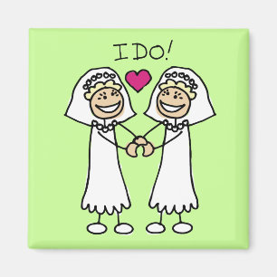 Imán Magnet de novias lesbianas