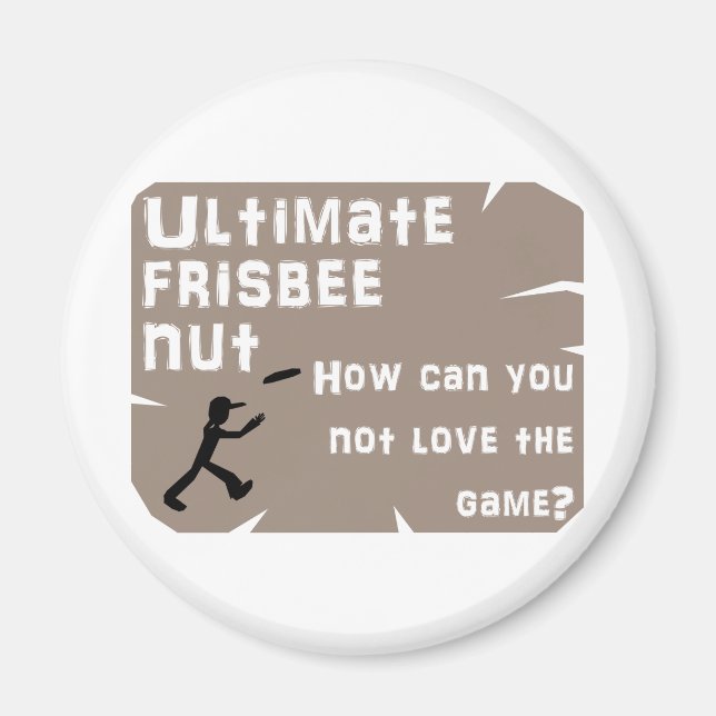 Imán Magnet de nueces de Frisbee (Frente)