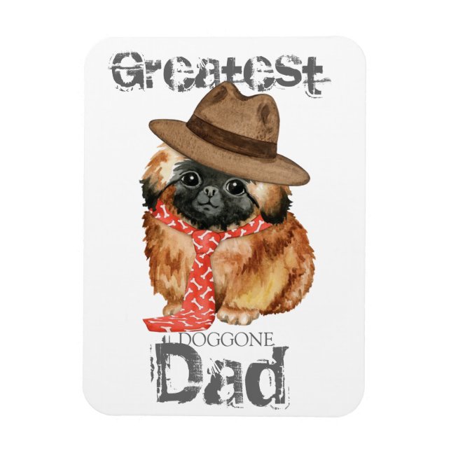 Imán Magnet de papá de Pekingese (Vertical)