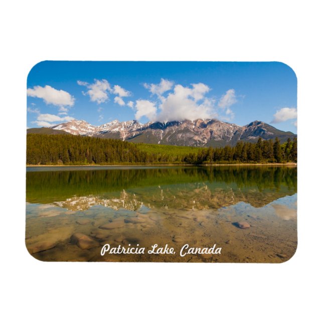 Imán Magnet de Patricia Lake, Alberta, Canadá (Horizontal)