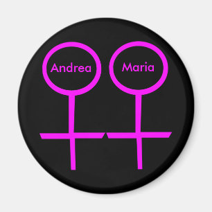 Imán Magnet de Personalizable para amantes de lesbianas