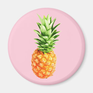 Imán Magnet de piña, versión rosa, verano
